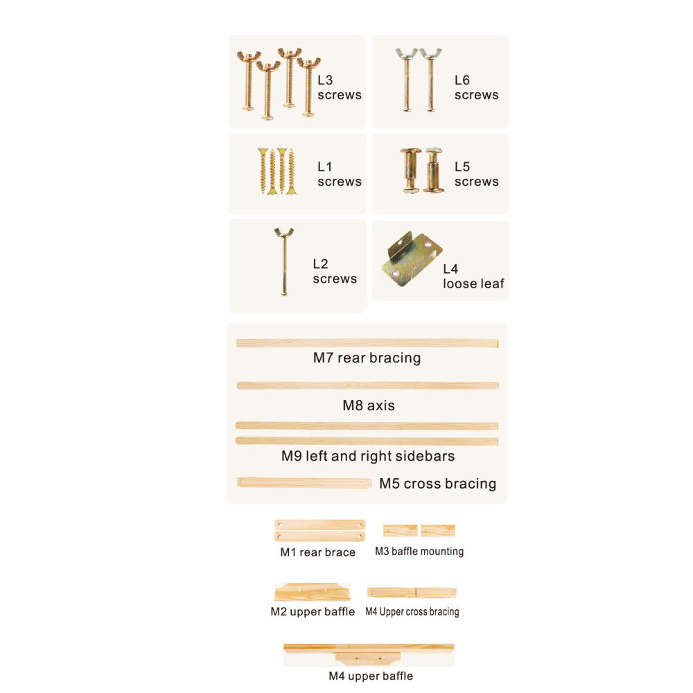 Premium 175 cm-es Fa Festőállvány - összerakható