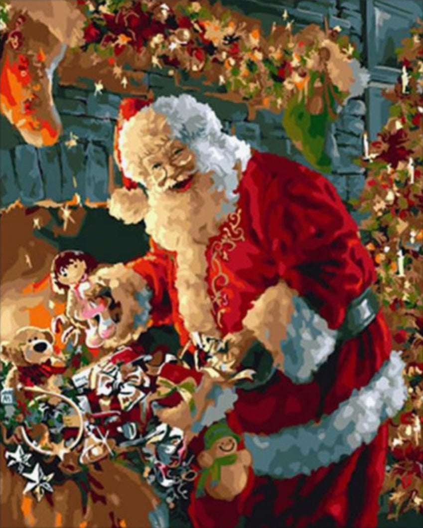 Ajándékosztás - számfestő készlet