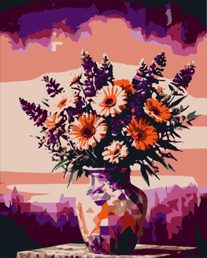 Alkonyati árnyalatok - számfestő készlet