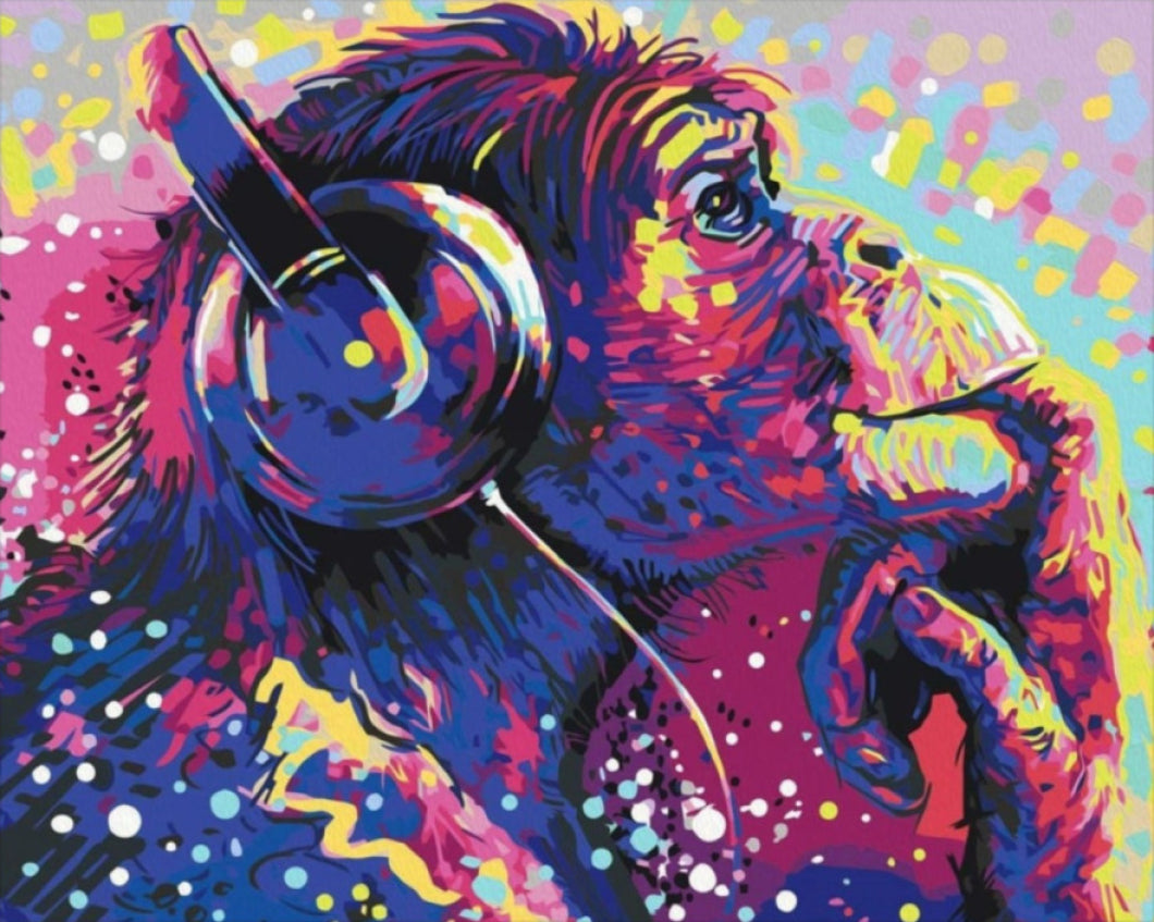 Állati Zene - számfestő készlet