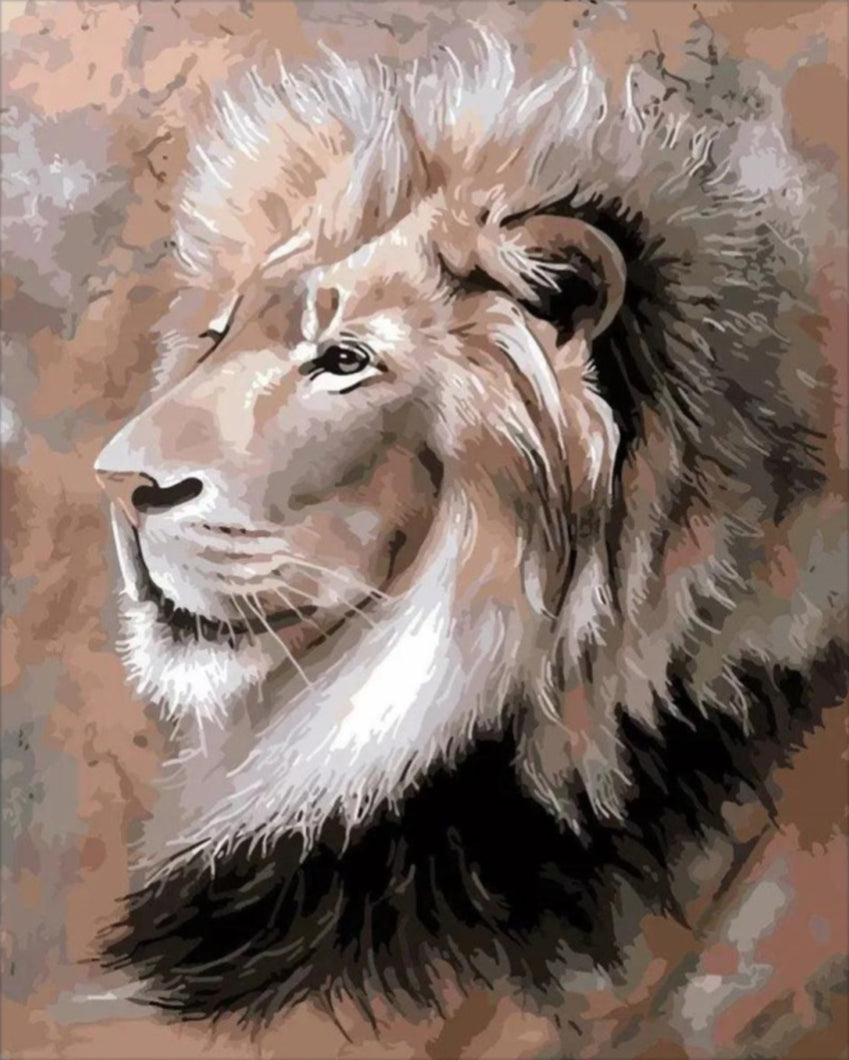 Állatok királya - számfestő készlet