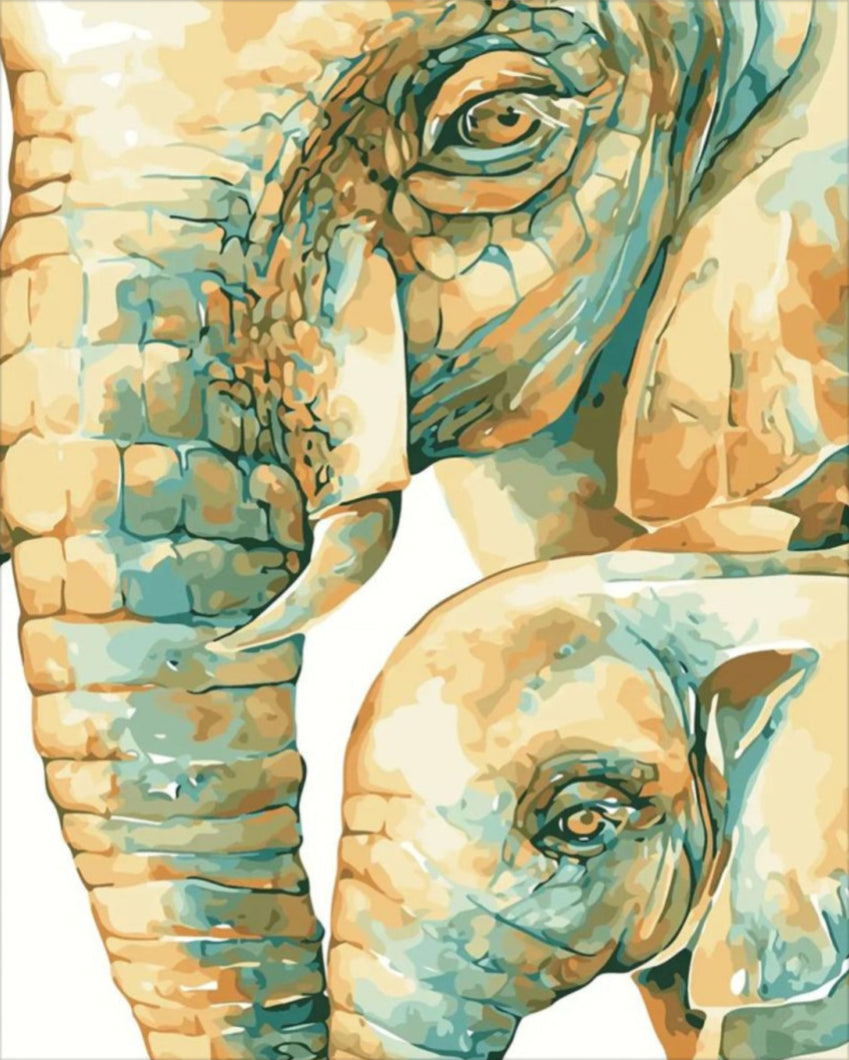 Anya elefánt - számfestő készlet