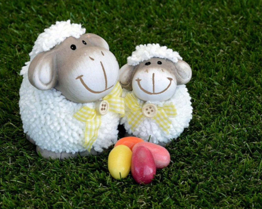 Báránykák - húsvéti számfestő készlet