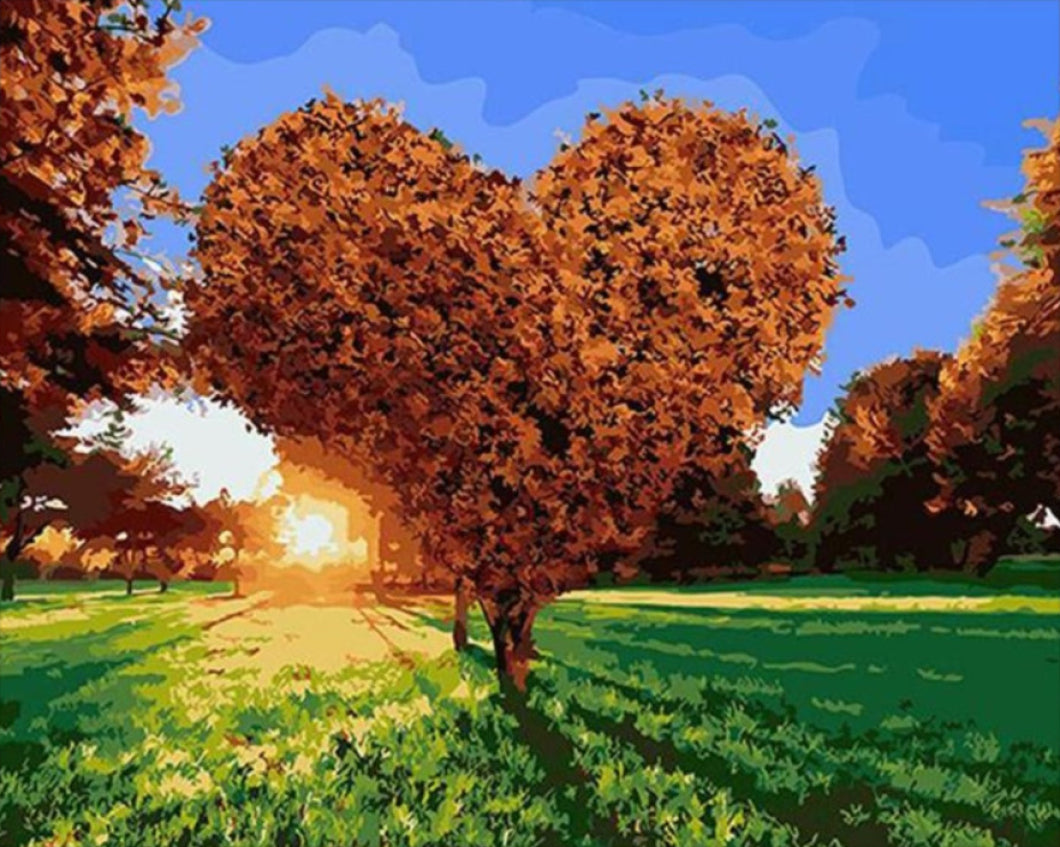 Barna fa - számfestő készlet