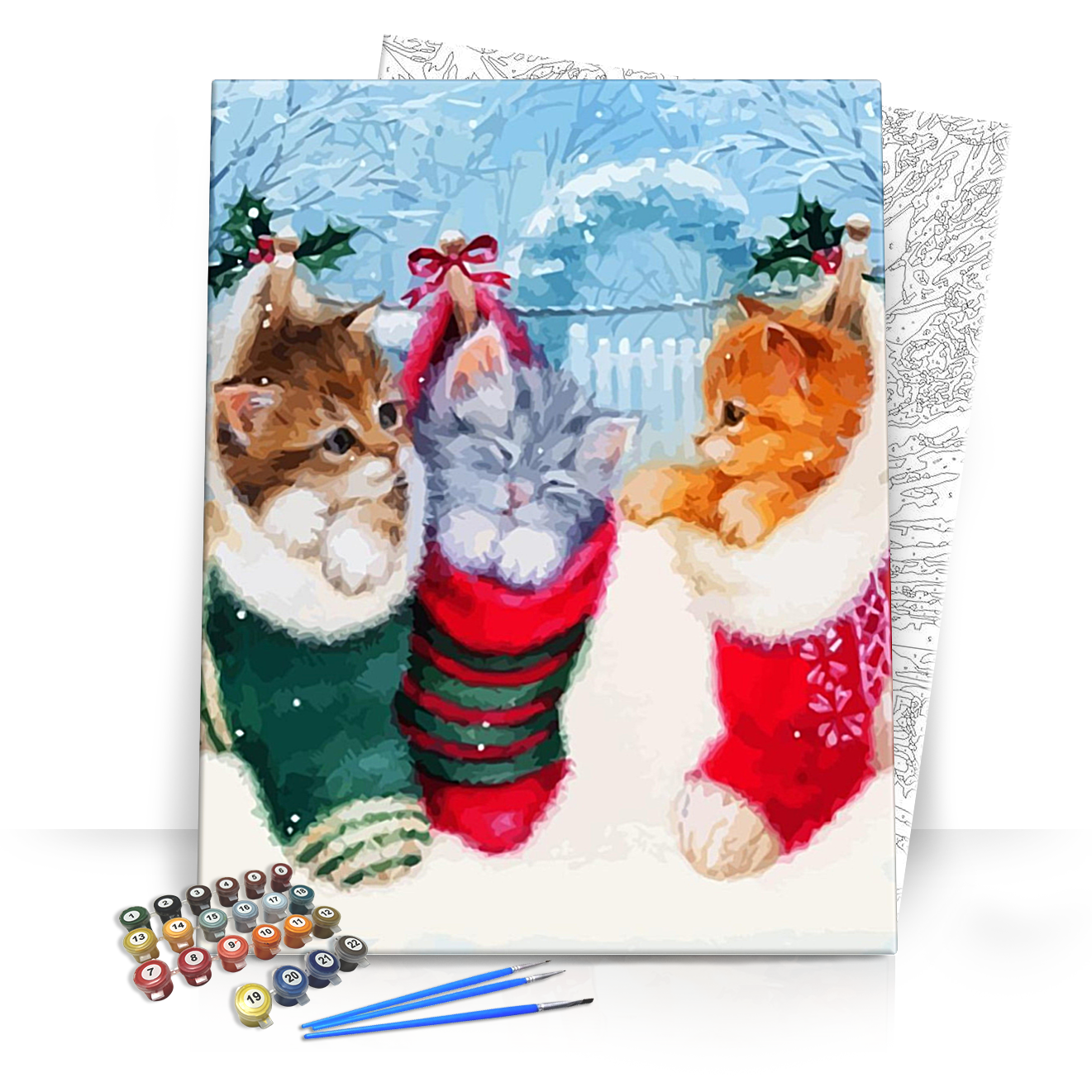 Cica ajándékok - számfestő készlet