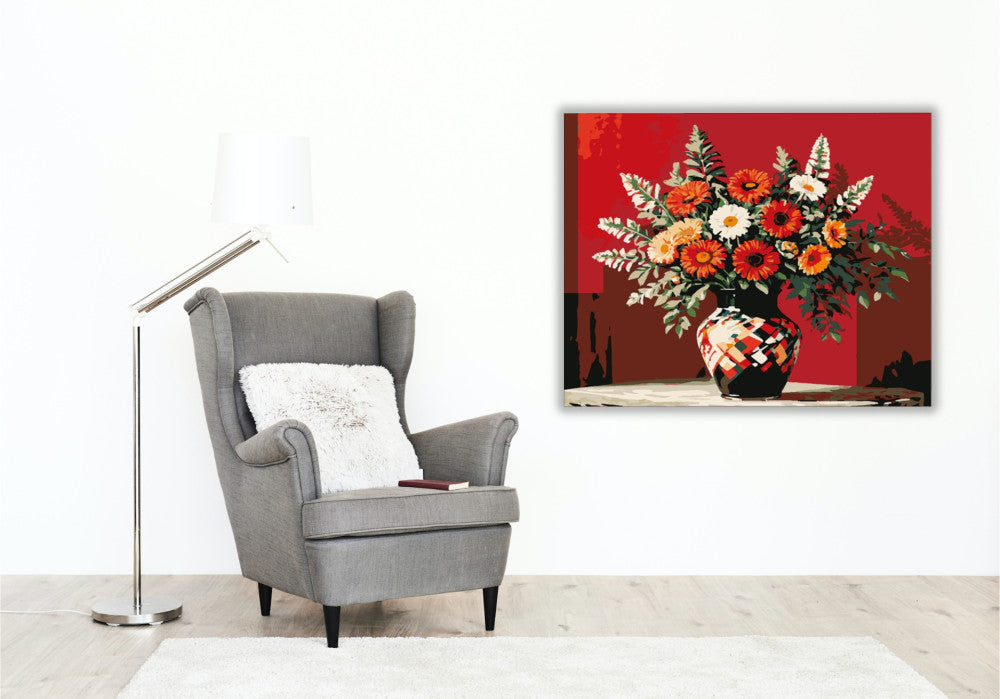 Vörös árnyalatok - számfestő készlet