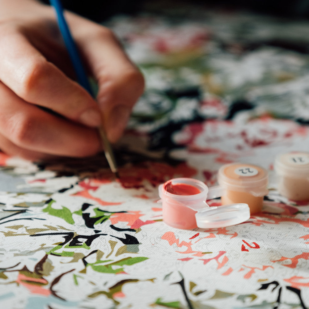 Vörös árnyalatok - számfestő készlet