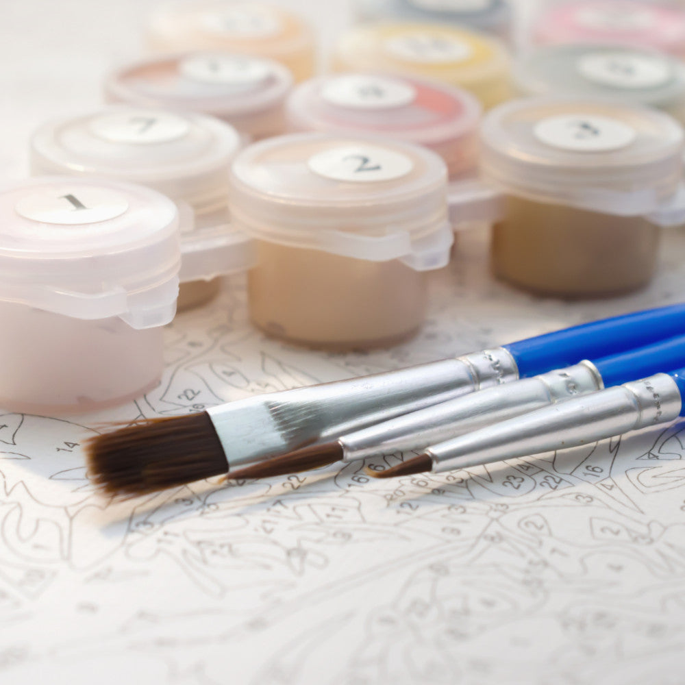 Vörös árnyalatok - számfestő készlet