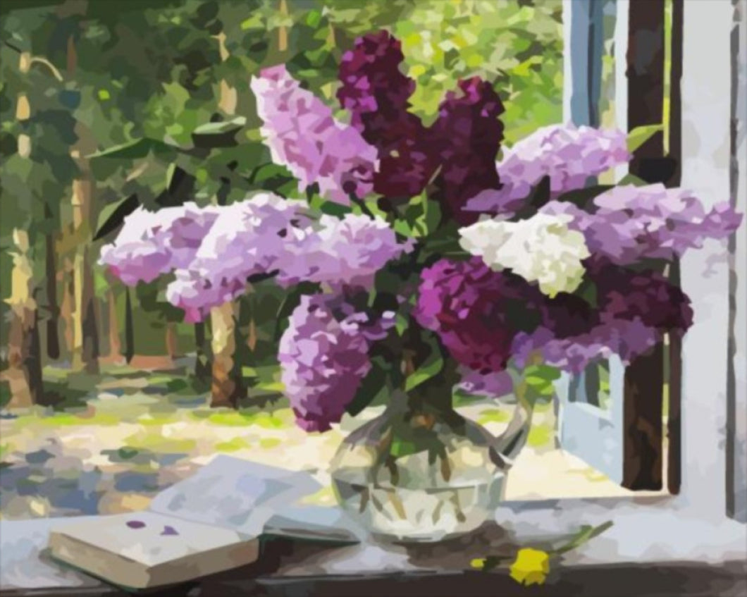 Csodálatos orgona csokor - számfestő készlet