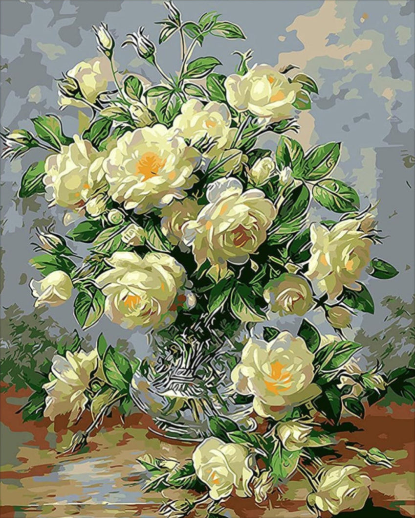 Csodálatos rózsa - számfestő készlet