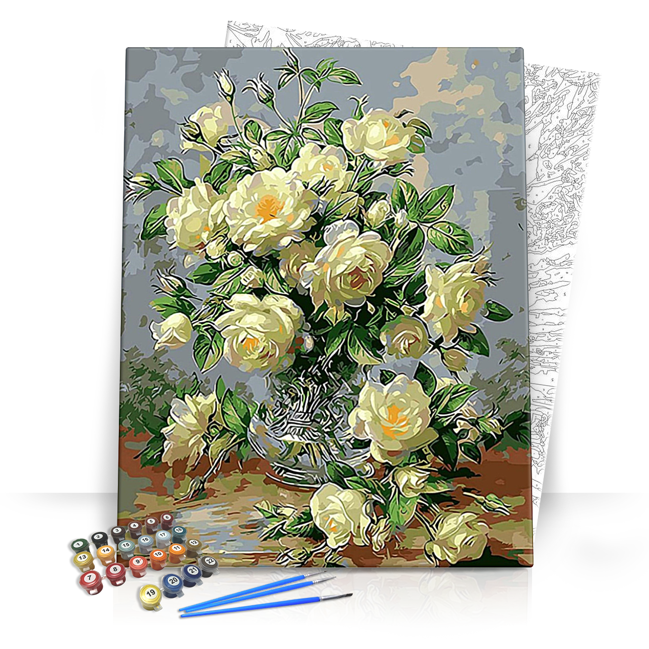 Csodálatos rózsa - számfestő készlet