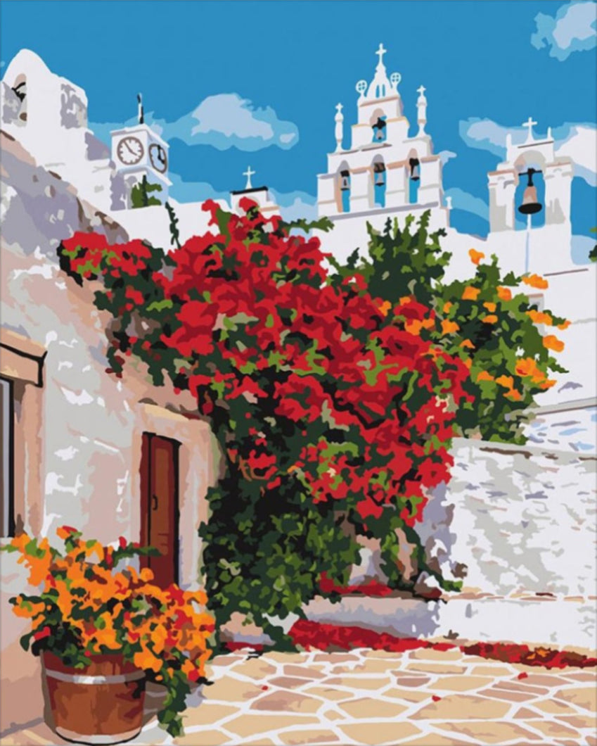 Csodálatos virágzás - számfestő készlet