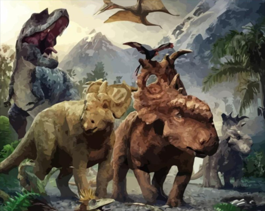 Dinók - számfestő készlet