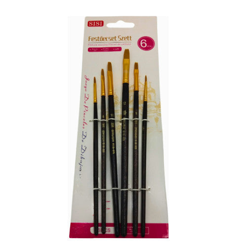 Lapos ecset 6db-os
