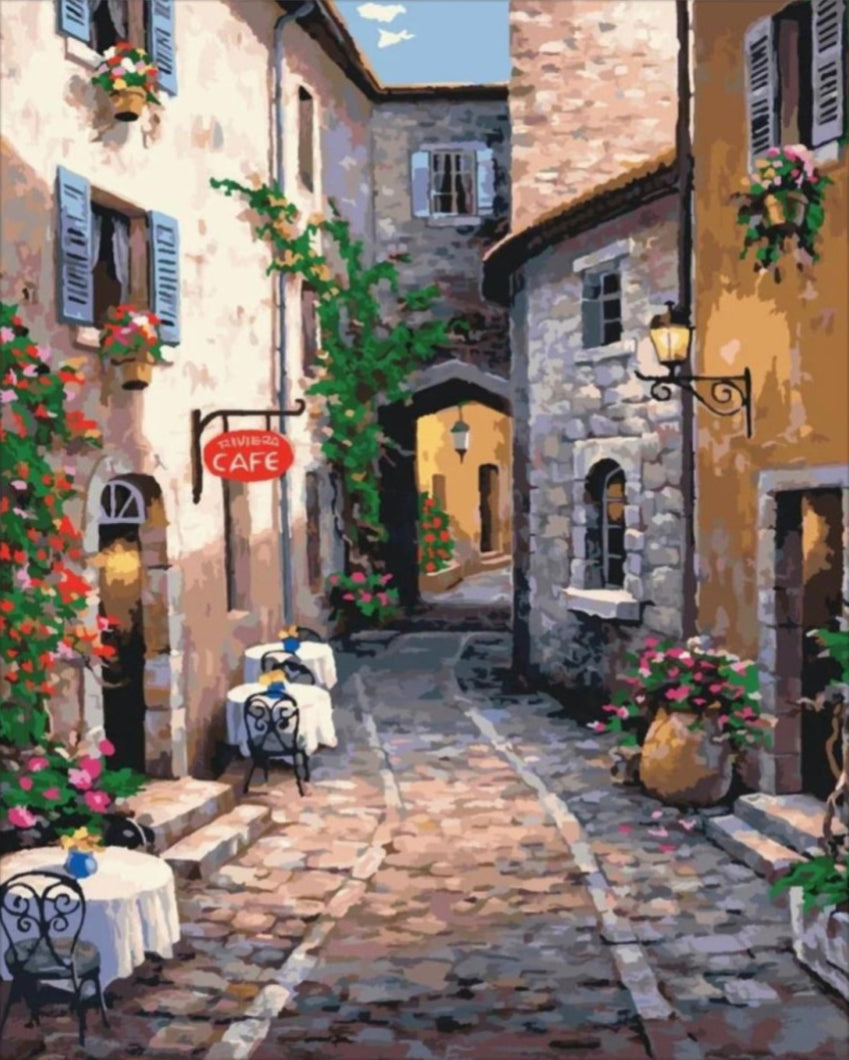 Eldugott kávézó - számfestő készlet