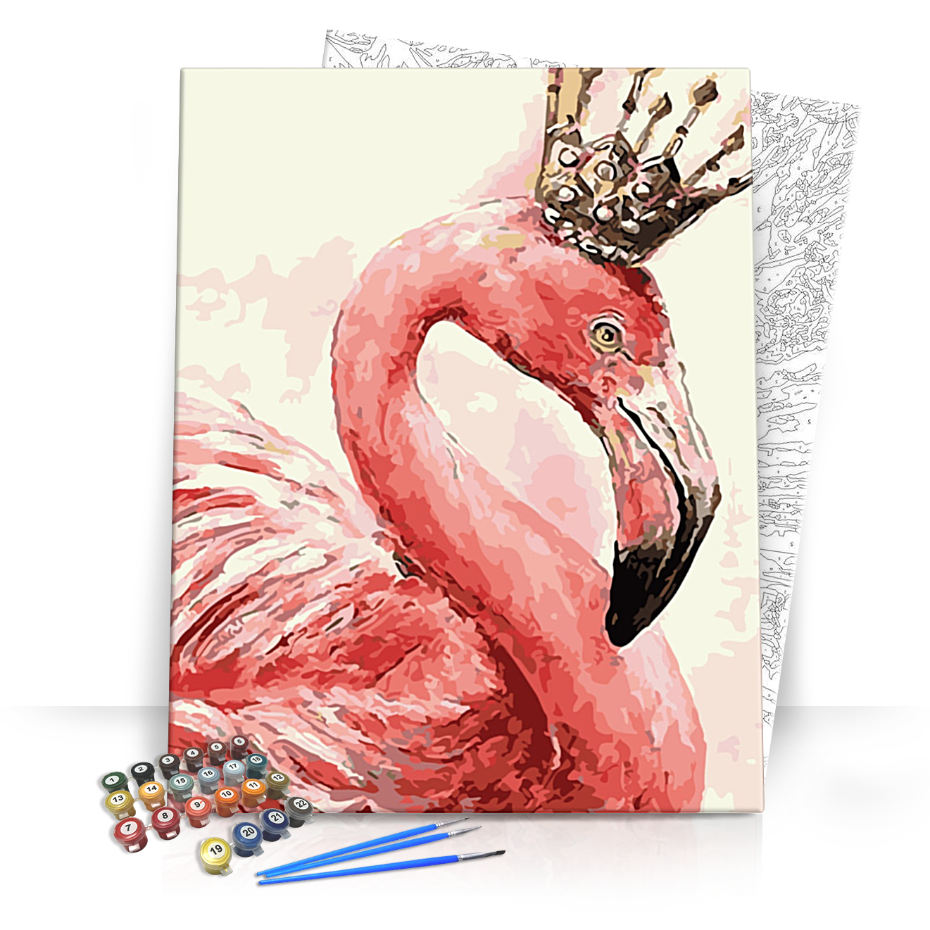 Flamingók Királya - számfestő készlet