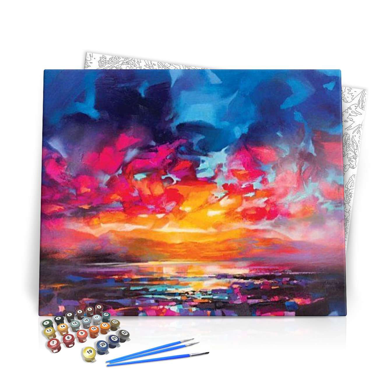 Folyékony Fény - számfestő készlet