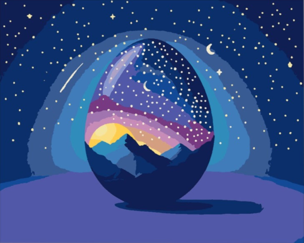 Galaktikus Álom - húsvéti számfestő készlet