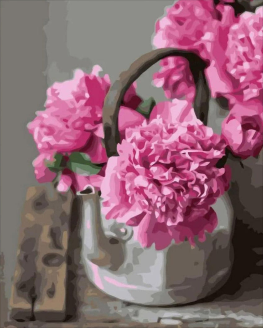 Gyönyörű bazsarózsák - számfestő készlet