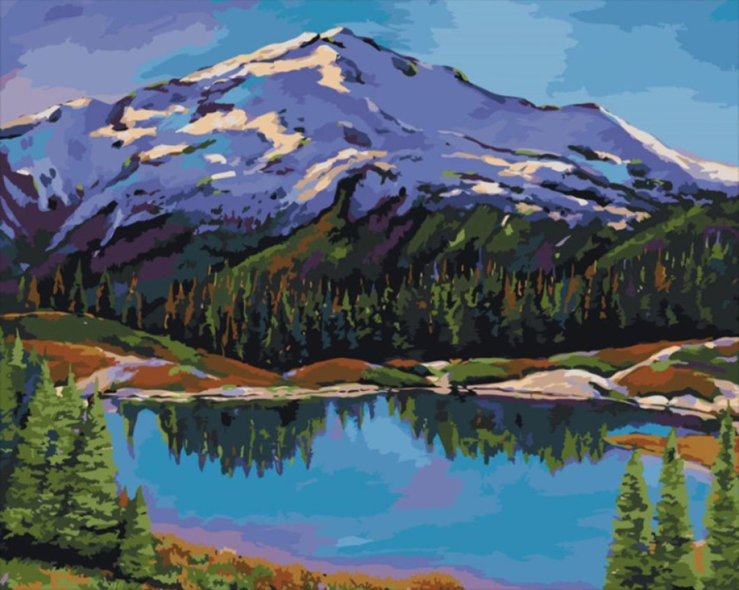 Hegyekben - számfestő készlet