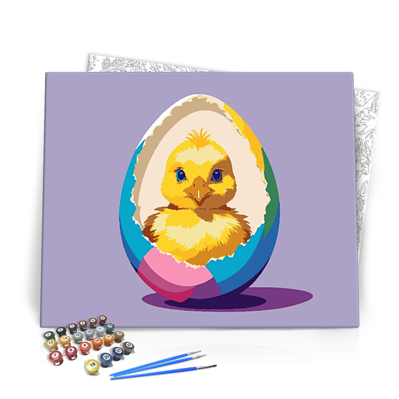 Húsvéti Csibe - húsvéti számfestő készlet