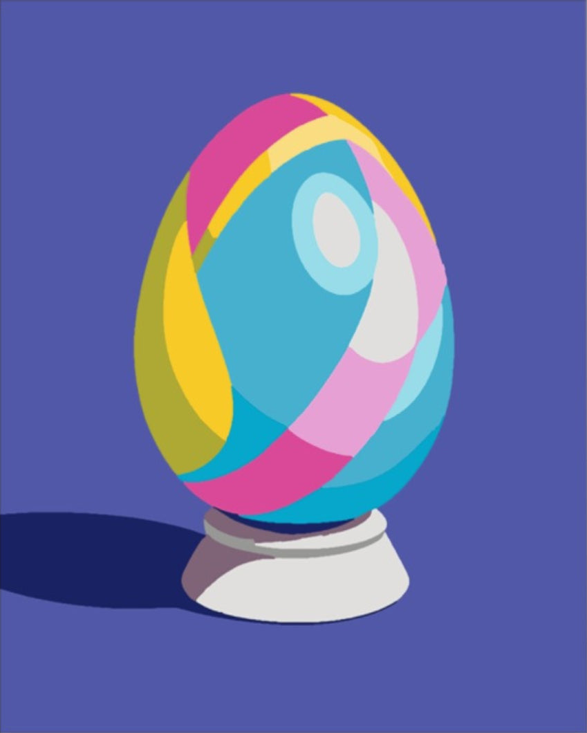 Húsvéti Festett Tojás  - húsvéti számfestő készlet