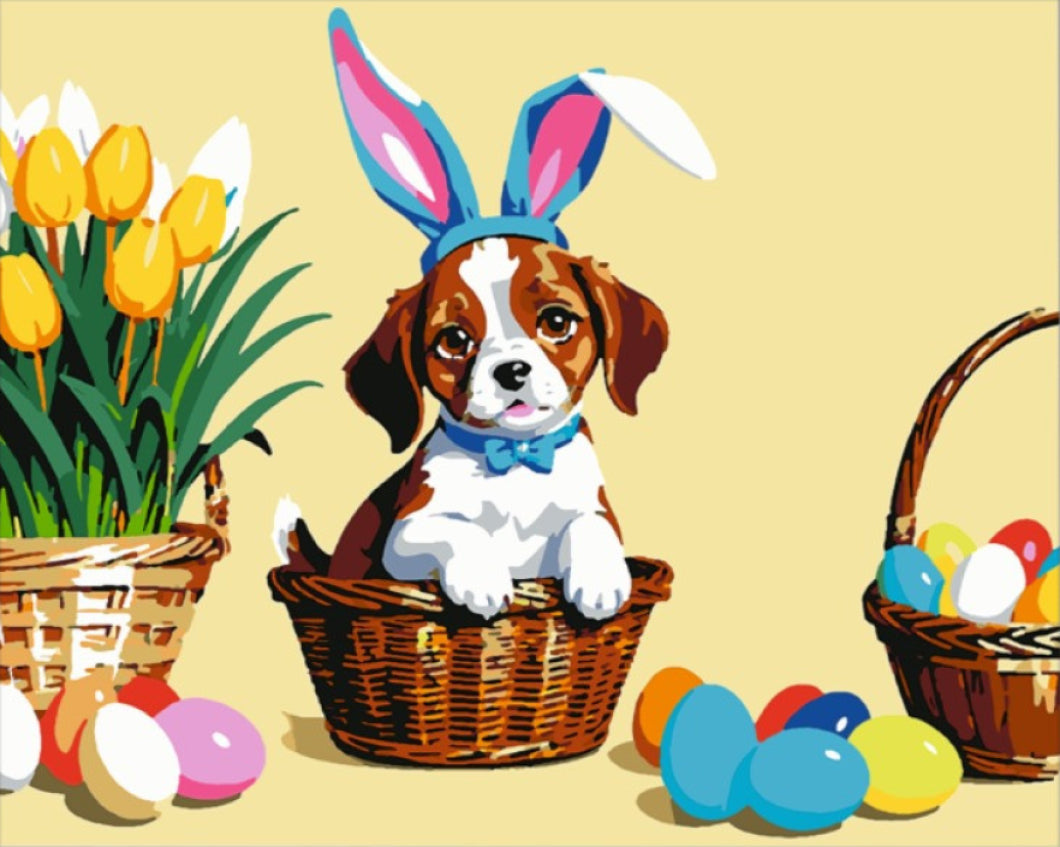 Húsvéti Hangulat - húsvéti számfestő készlet