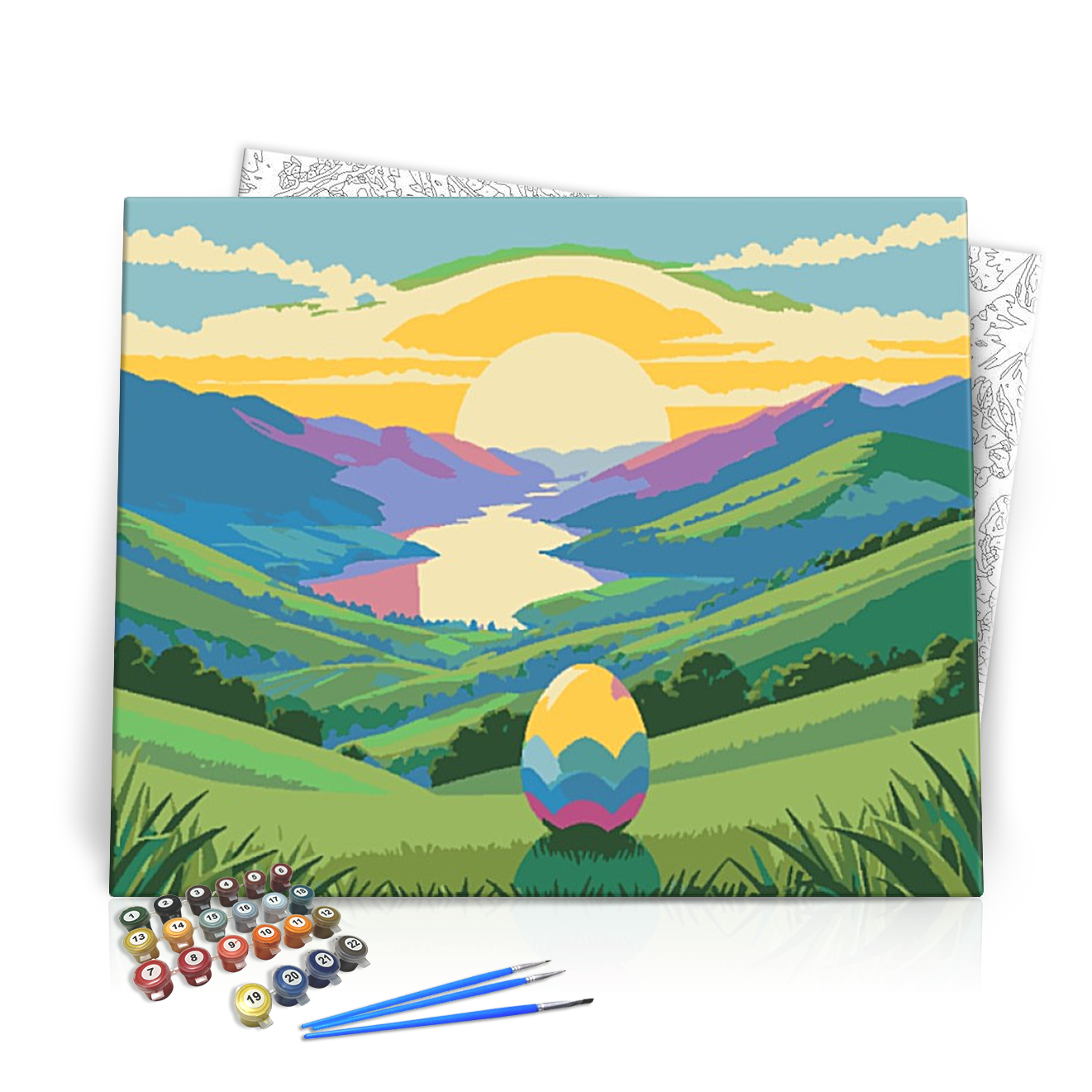 Húsvéti Kilátás - húsvéti számfestő készlet
