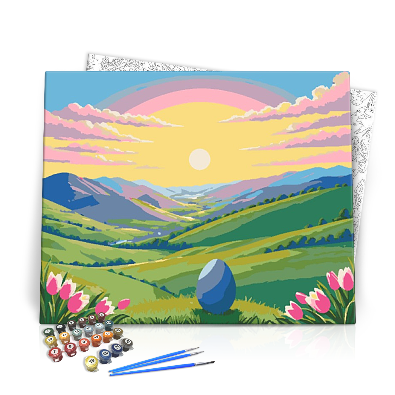 Húsvéti Panoráma - húsvéti számfestő készlet