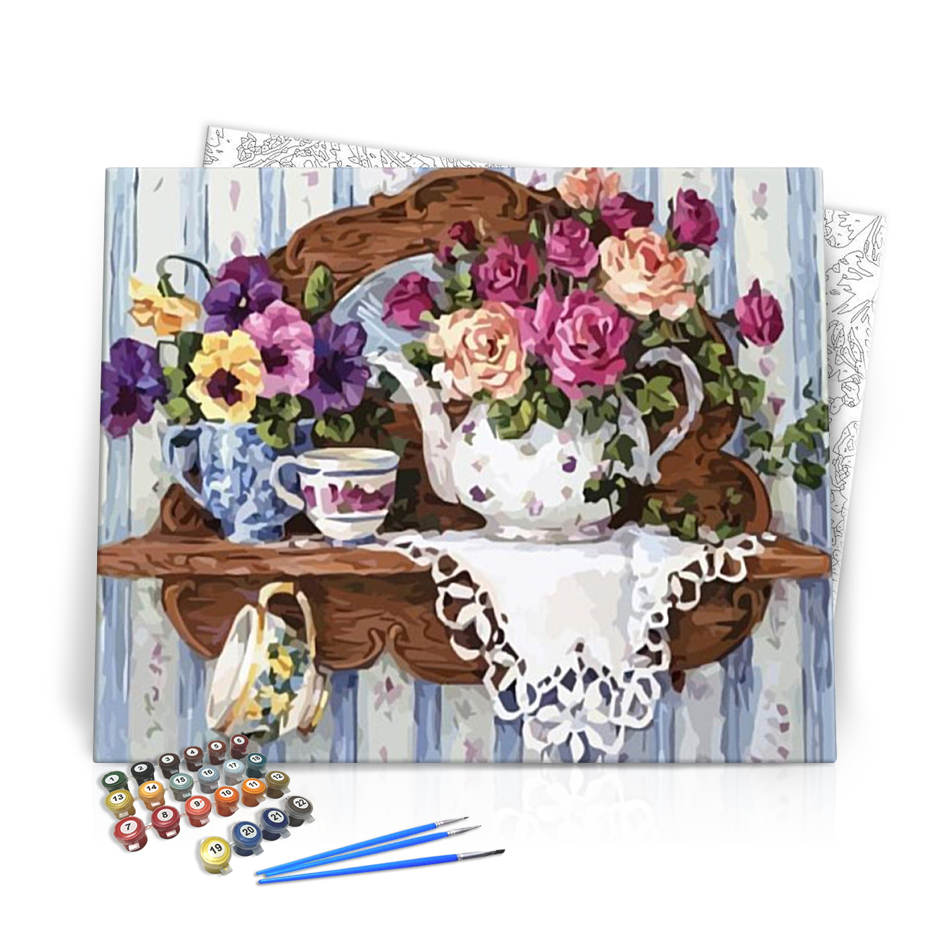 Illatos dekoráció - számfestő készlet