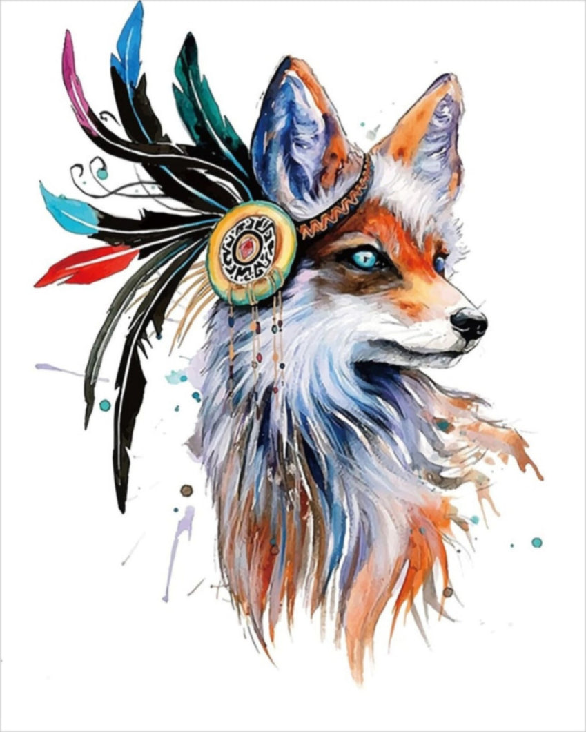Indián Róka - számfestő készlet