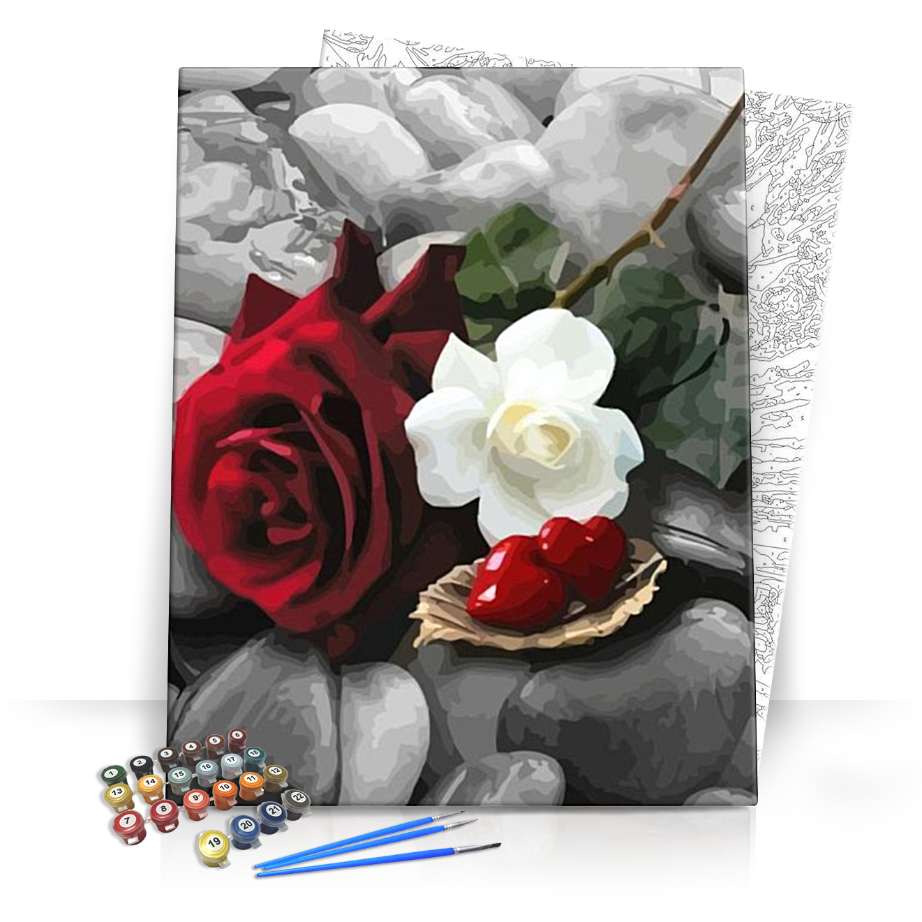 Kedveskedés - számfestő készlet