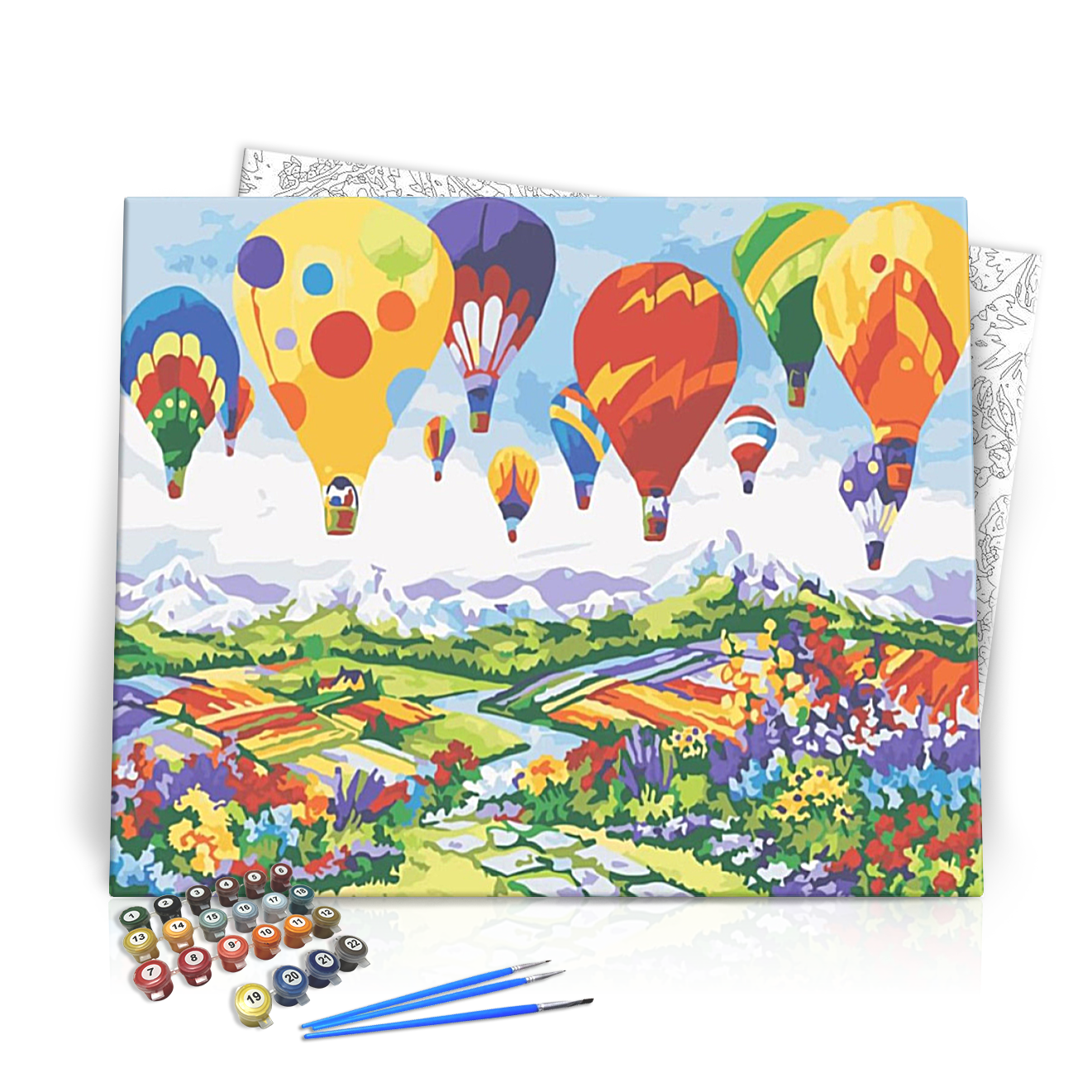 Látványos színek - számfestő készlet