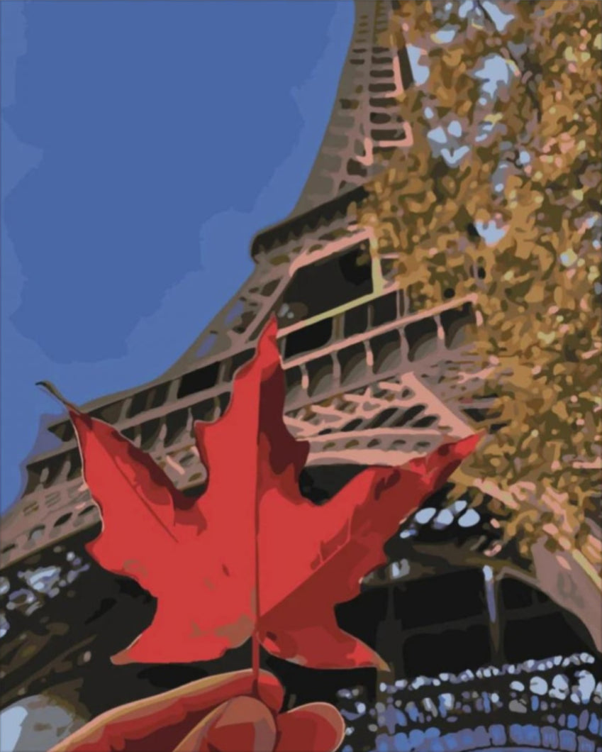 Levél a toronynál - számfestő készlet