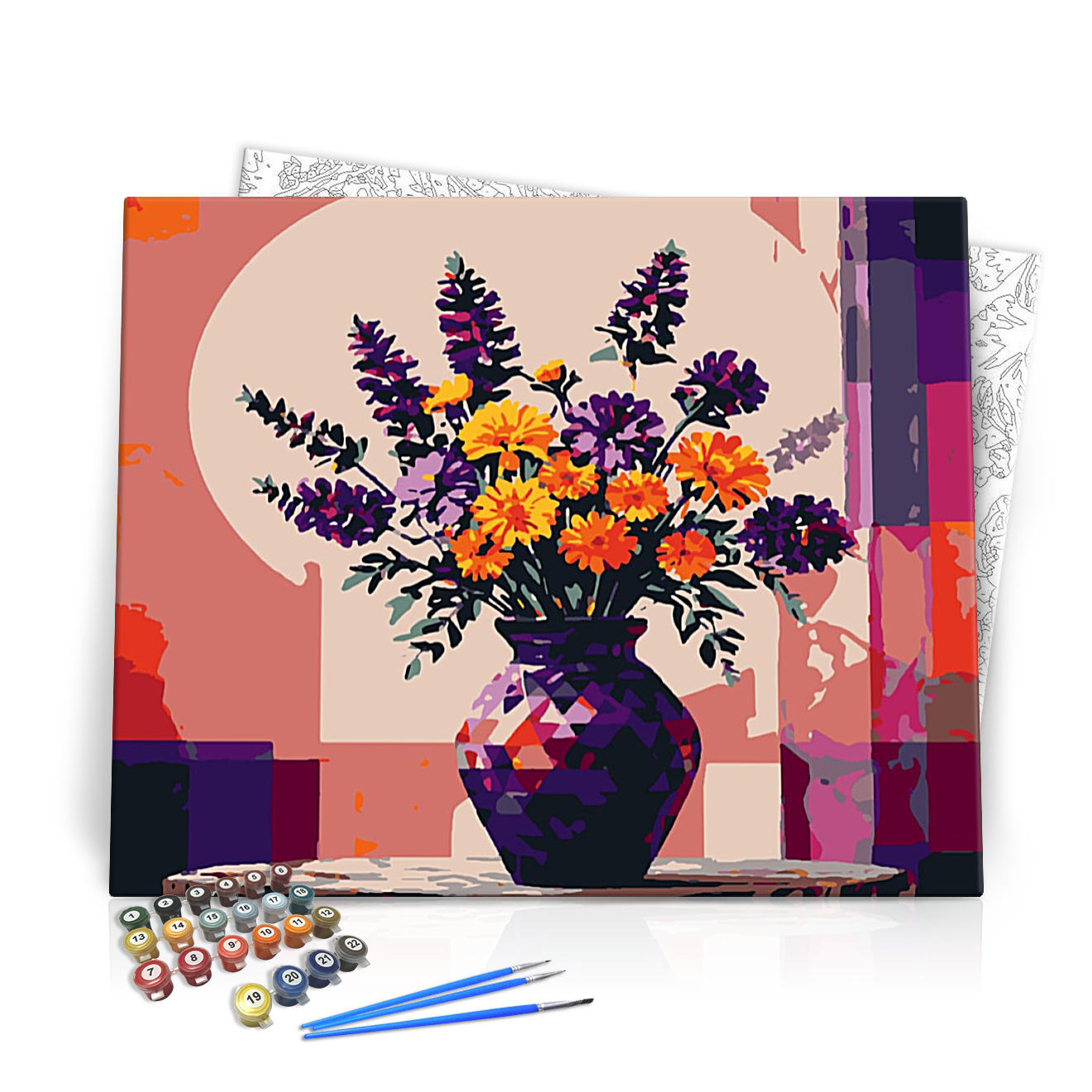 Levendula alkonyat - számfestő készlet