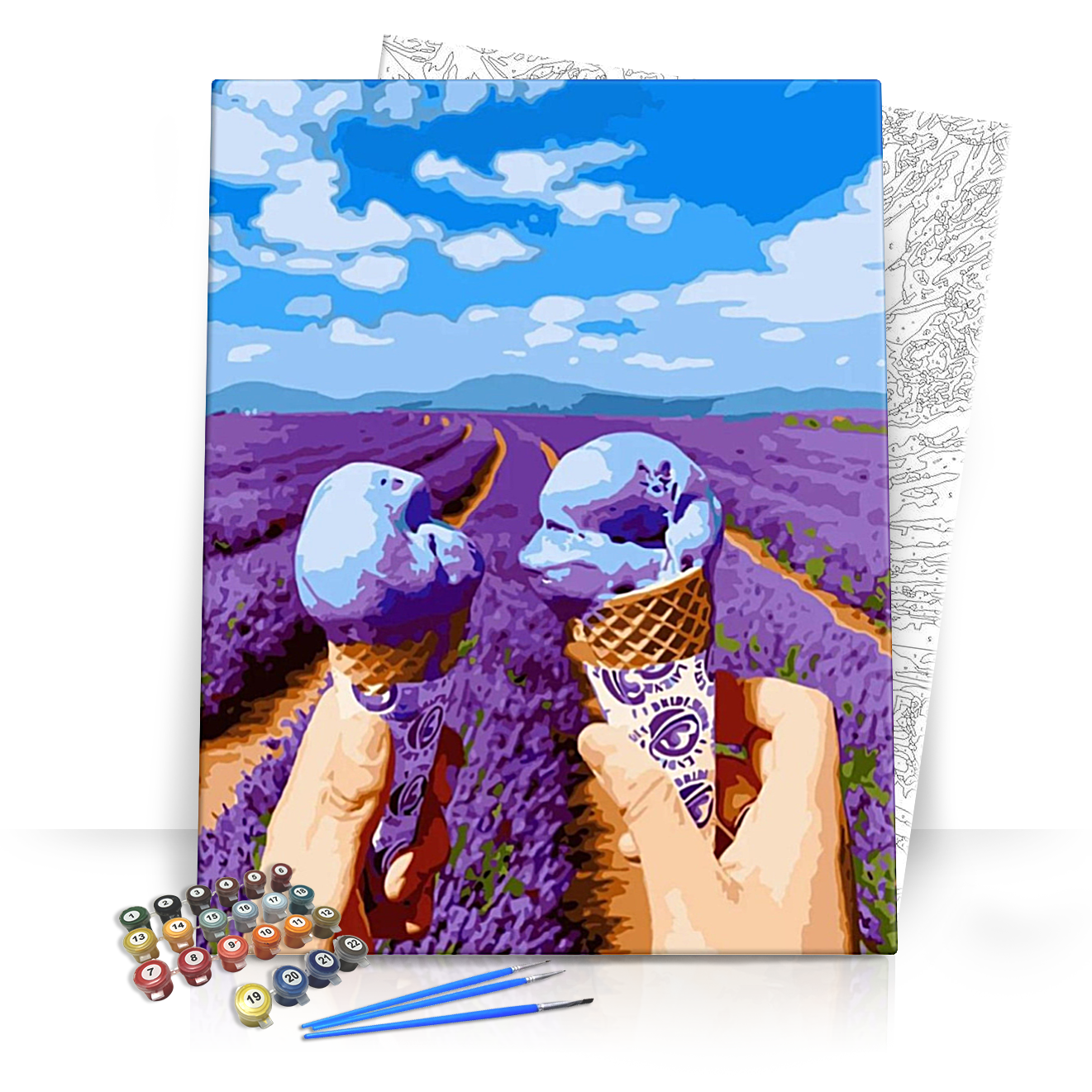 Levendulás - számfestő készlet