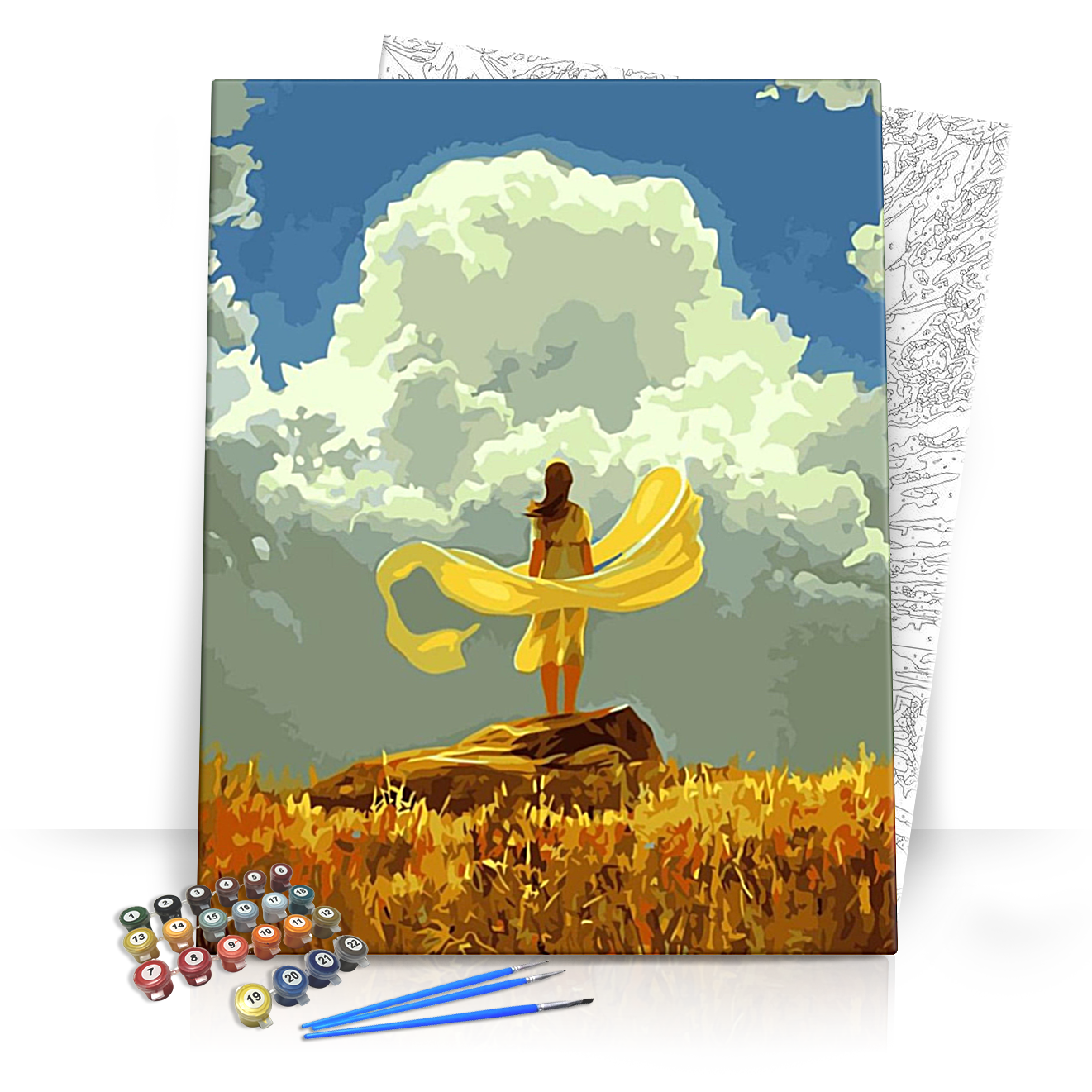 Magányos nappalok - számfestő készlet