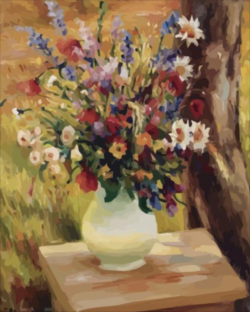 Mezei virágok - számfestő készlet