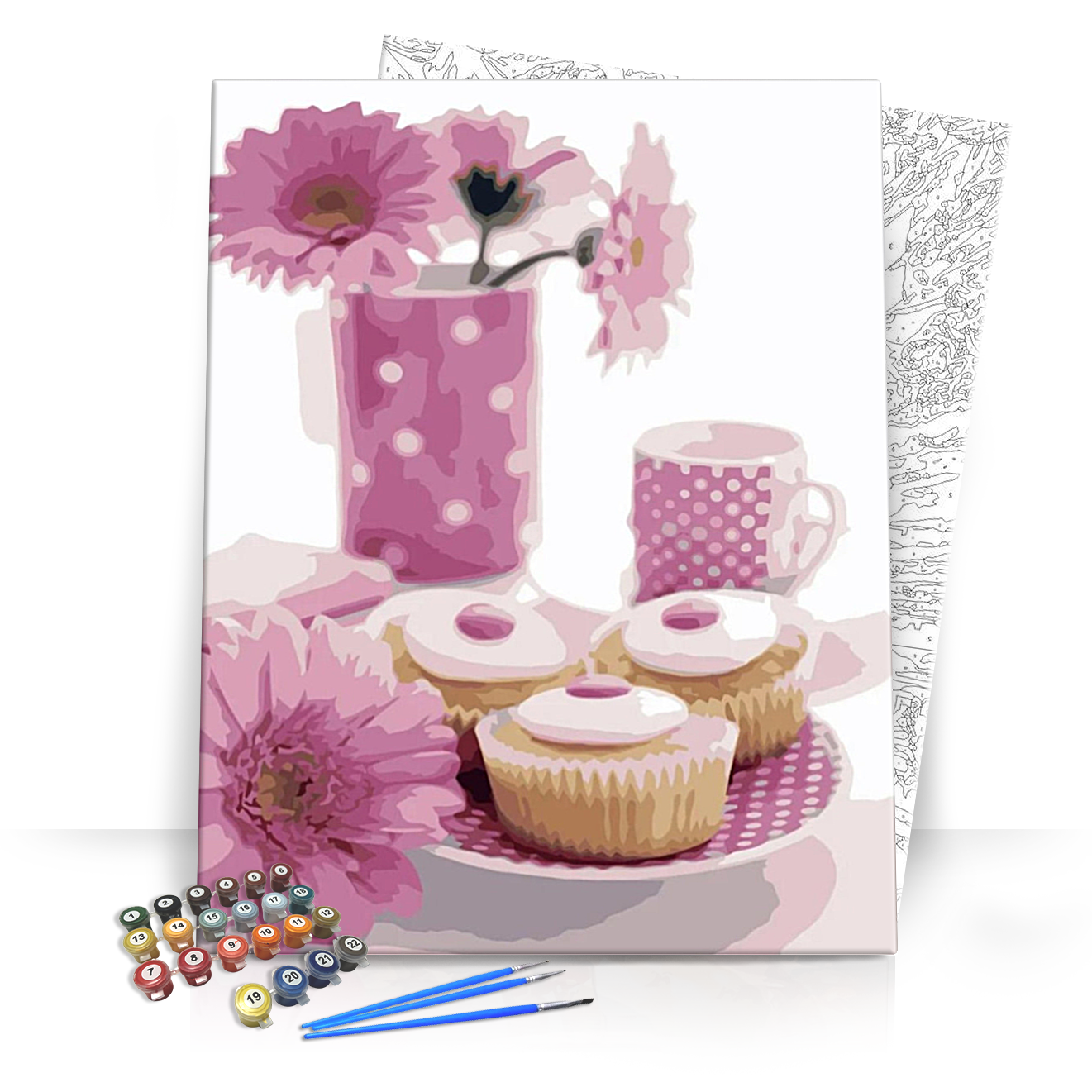 Muffinok - számfestő készlet