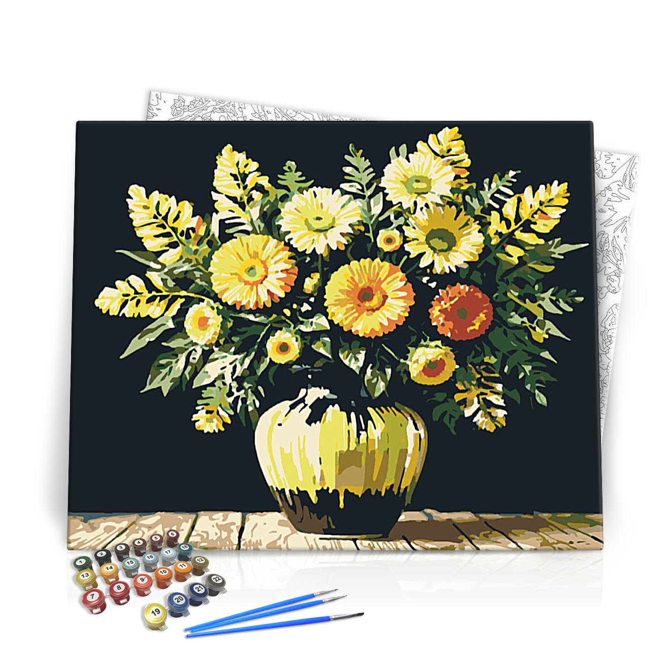 Napfény csokorban - számfestő készlet