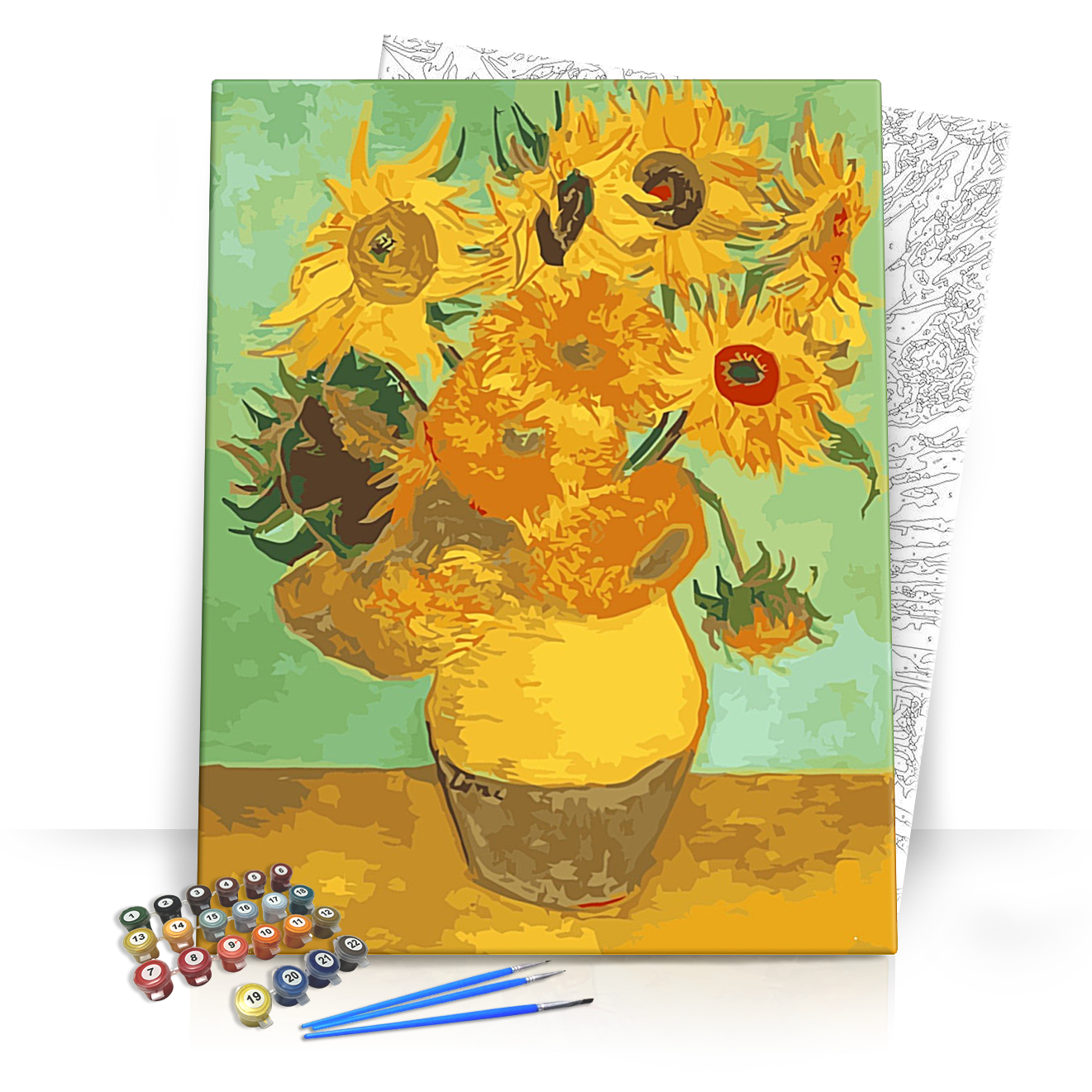 Napraforgó Csokor - számfestő készlet