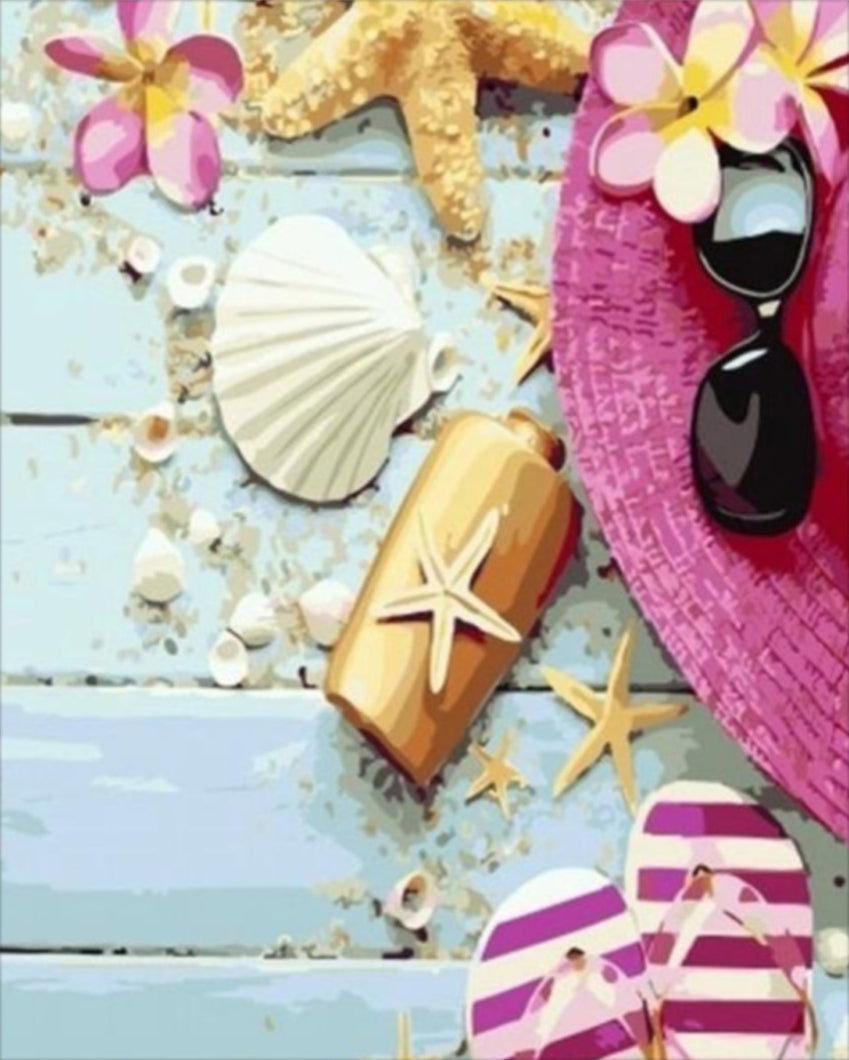 Nyári emlék - számfestő készlet