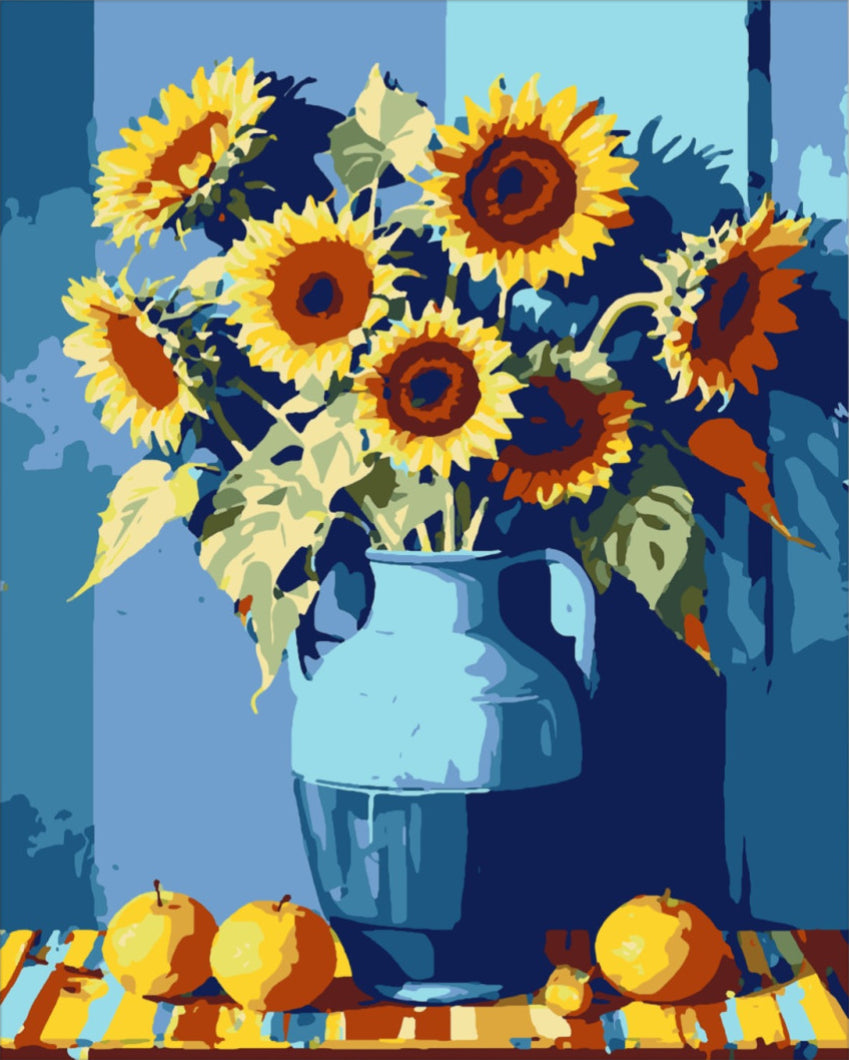 Nyári napfénycsokor - számfestő készlet