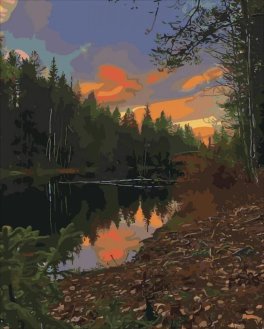 Nyugalom - számfestő készlet