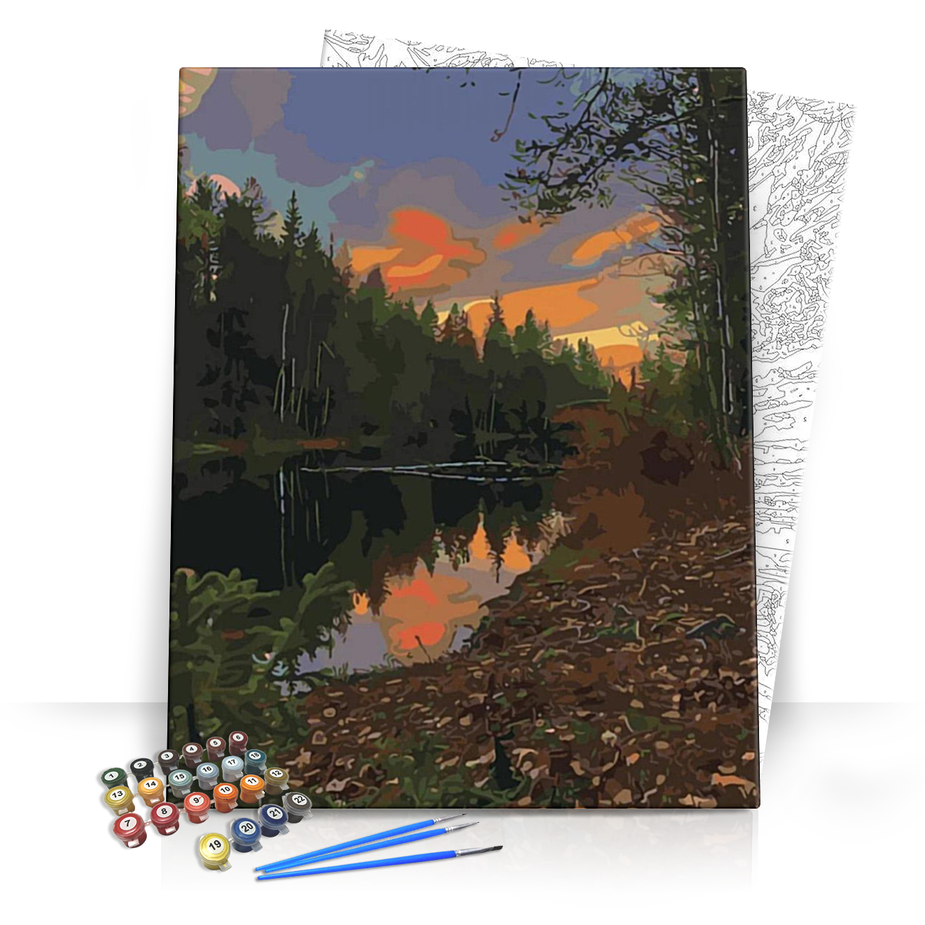 Nyugalom - számfestő készlet