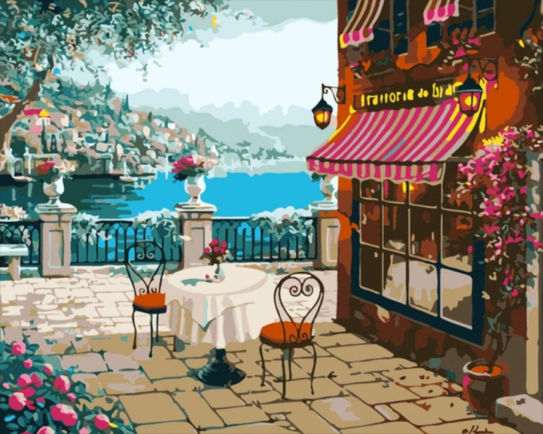 Olasz Étterem - számfestő készlet