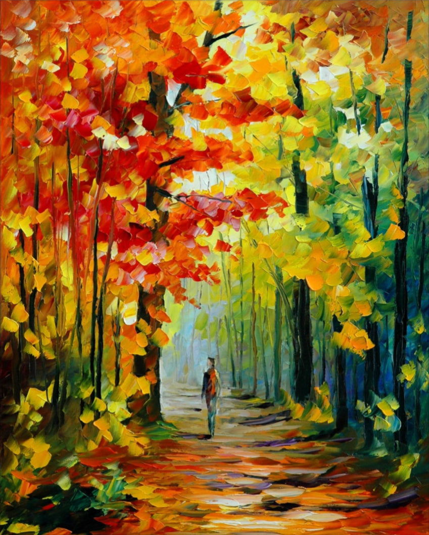 Őszi Séta - számfestő készlet