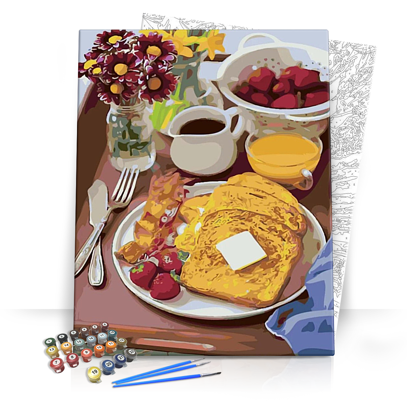 Reggeli csendélet - számfestő készlet