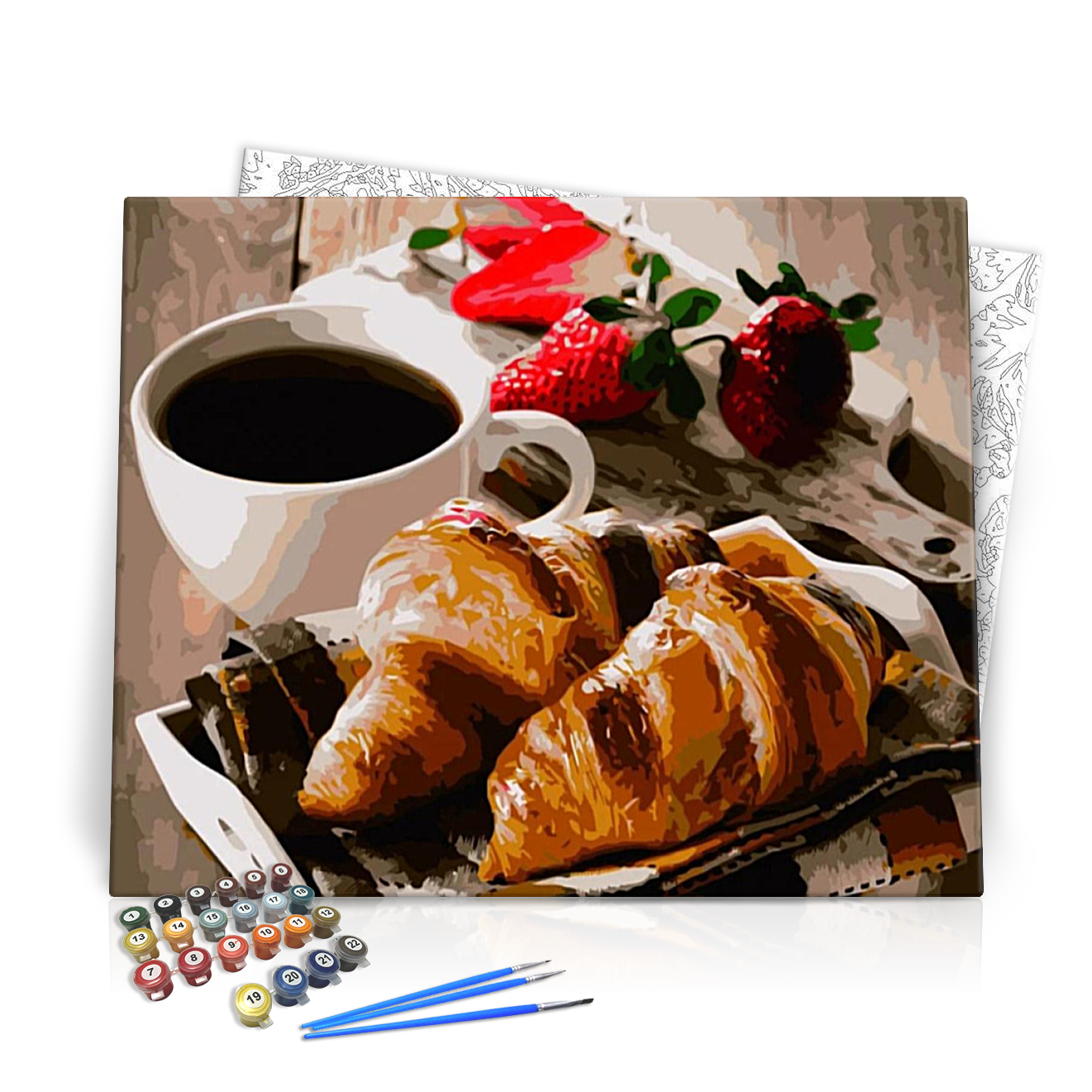 Reggeli eperrel - számfestő készlet