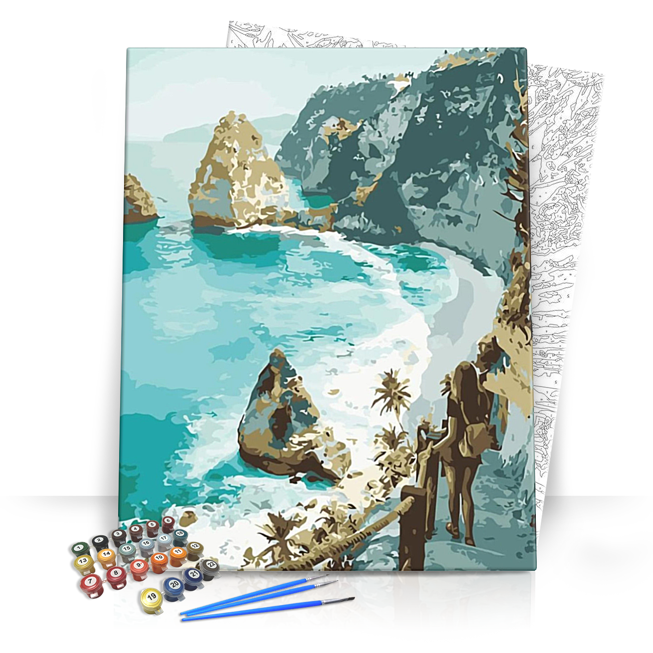 Séta a partra - számfestő készlet